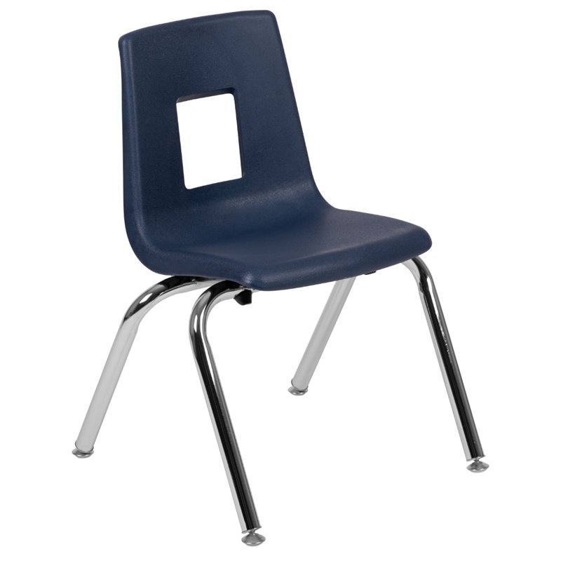 Flash Furniture Advantage Student Stack School Chair - 14-Inch In Navy