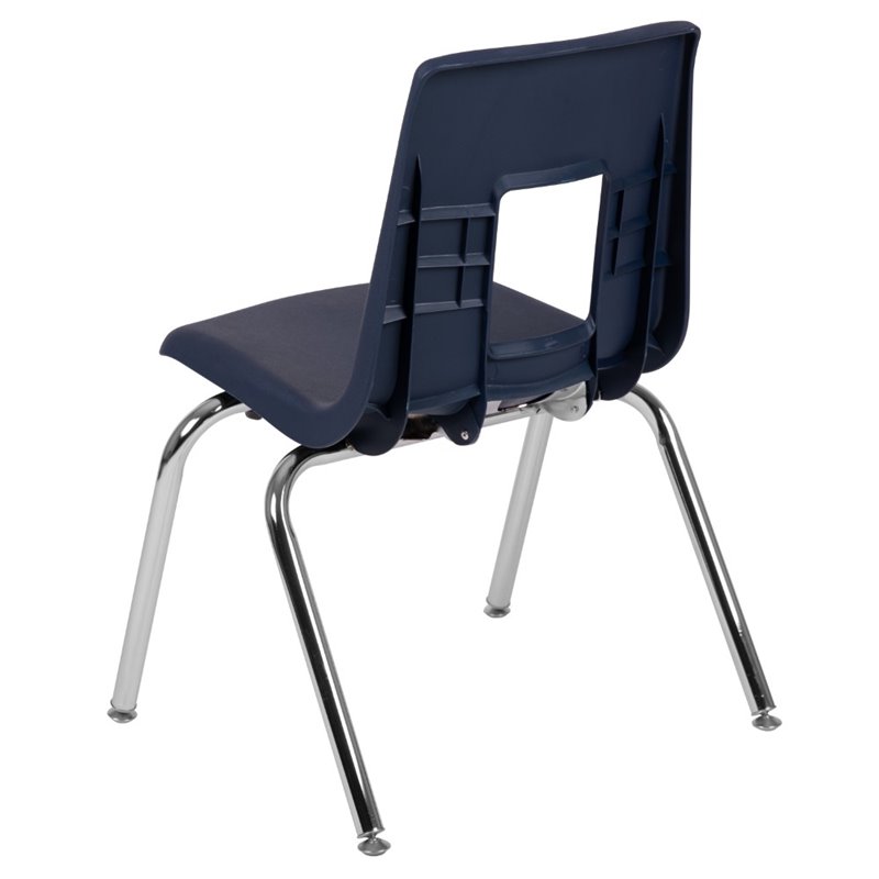 Flash Furniture Advantage Student Stack School Chair - 16-Inch In Navy