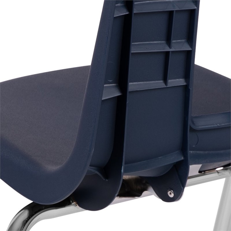 Flash Furniture Advantage Student Stack School Chair - 16-Inch In Navy