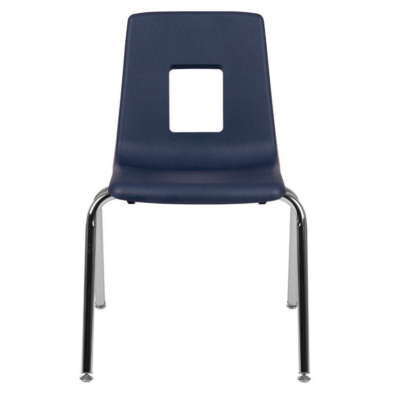 Flash Furniture Advantage Student Stack School Chair - 18-Inch In Navy