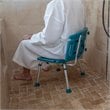 Flash Furniture Hercules Adjustable Plastic Bath and Shower Chair in Teal