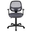 Flash Furniture Fundamentals Mid Back Mesh Back Office Swivel Chair in Gray