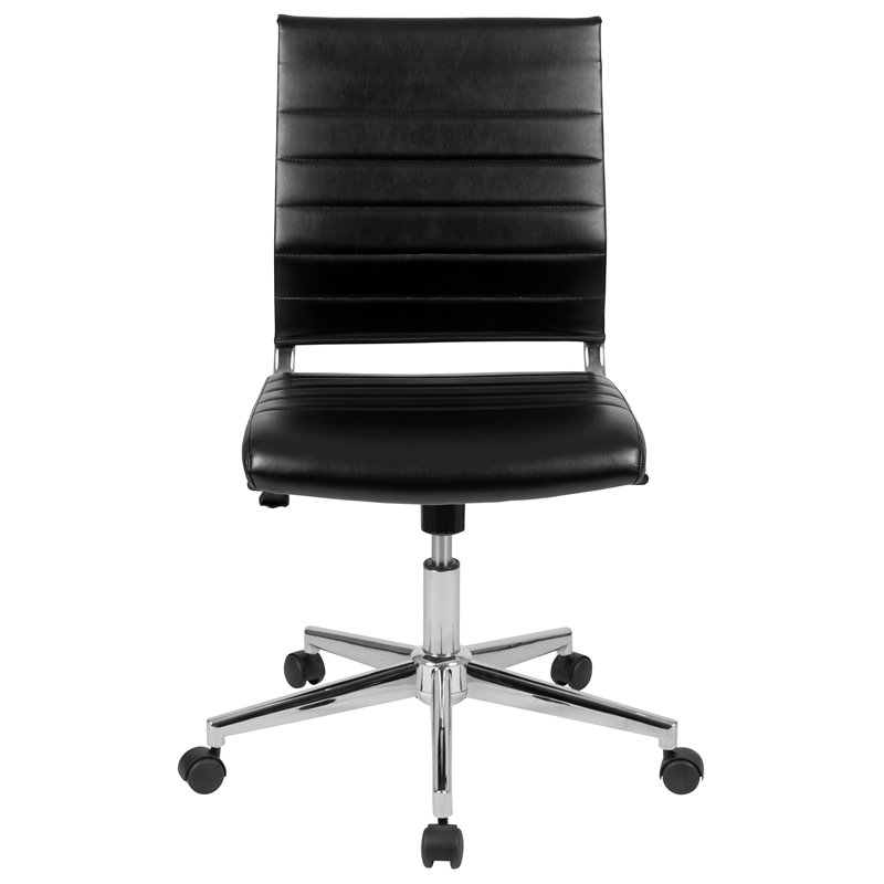 Flash Furniture Leathersoft Executive Office Chair in Black