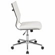 Flash Furniture Leathersoft Executive Office Chair in White