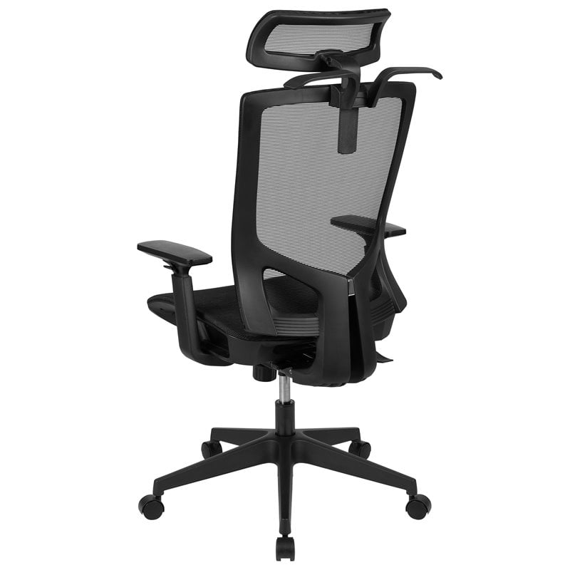 Flash Furniture Mesh Office Desk Chair in Black