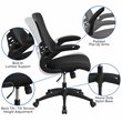 Flash Furniture 3 Piece Work from Home Office Desk Set in Black