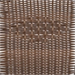 Flash Furniture Stackable Rattan Curved Back Dining Chair in Brown (Set of 2)