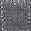 Flash Furniture Stackable Rattan Curved Back Dining Arm Chair in Gray (Set of 2)