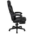 Flash Furniture Leather Ergonomic Swivel Gaming Chair in Black and Gray