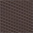 Flash Furniture 4 Piece Faux Rattan Patio Sofa Set in Chocolate Brown
