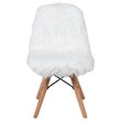 Flash Furniture Shaggy Dog Kids Playroom Chair in White