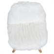 Flash Furniture Shaggy Dog Kids Playroom Chair in White