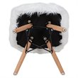Flash Furniture Shaggy Dog Kids Playroom Chair in White