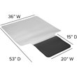 Flash Furniture Ergonomic Sit or Stand Chair Mat with Hinged Cushioned Mat