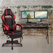 Flash Furniture Gaming Desk and Racing Reclining Chair Set in Black and Red