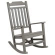 Flash Furniture Winston All-Weather Poly Resin Rocking Chair in Gray