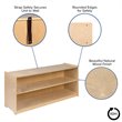 Flash Furniture 2 Shelf 24