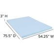 Flash Furniture Capri Comfortable Sleep 3 inch Cooling Gel Mattress Topper -Full