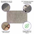 Flash Furniture 5' x 8' Non-Slip Cushion Rug Pad in Gray