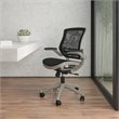 Flash Furniture Mid-Back Mesh Office Swivel Chair in Black and Graphite