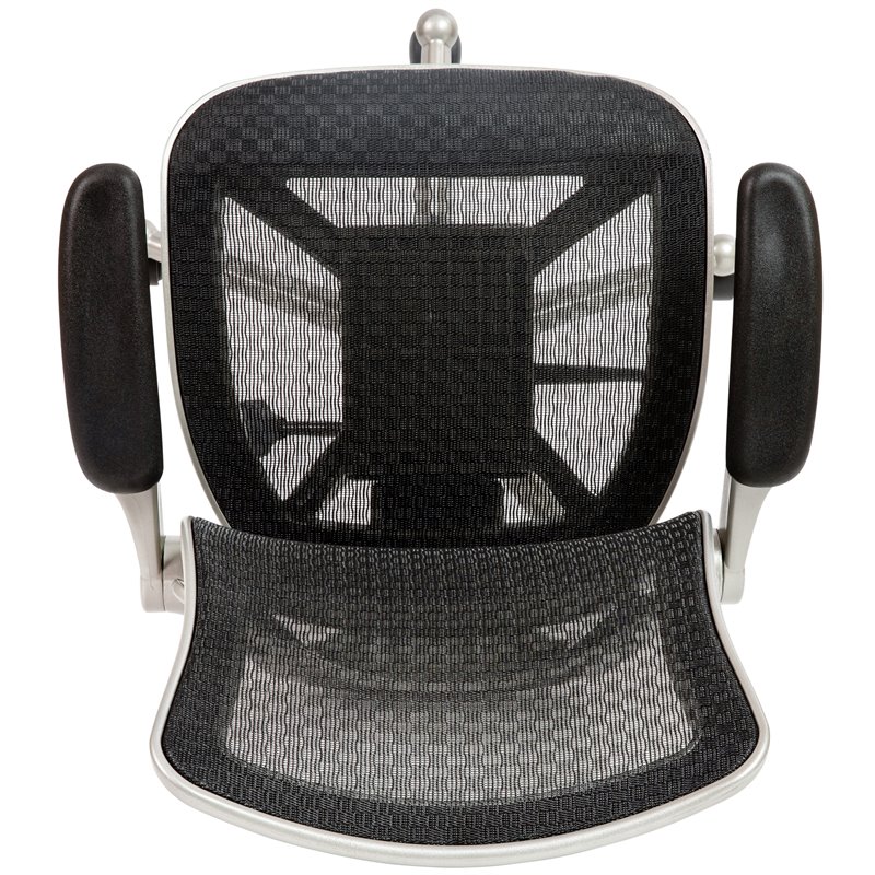 Flash Furniture Mid-Back Mesh Office Swivel Chair in Black and Graphite