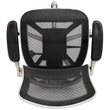 Flash Furniture Mid-Back Mesh Office Swivel Chair in Black and Graphite
