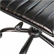 Flash Furniture Faux Leather Low Back Office Swivek Chair in Black
