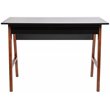 Flash Furniture Wooden Computer Desk in Black and Walnut