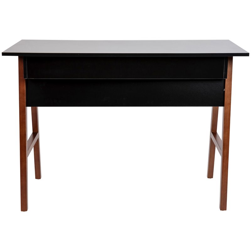 Flash Furniture Wooden Computer Desk in Black and Walnut