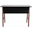 Flash Furniture Wooden Computer Desk in Black and Walnut