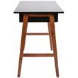Flash Furniture Wooden Computer Desk in Black and Walnut