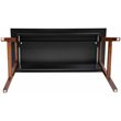 Flash Furniture Wooden Computer Desk in Black and Walnut