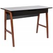 Flash Furniture Wooden Computer Desk in Black and Walnut