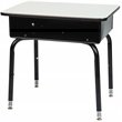 Flash Furniture Open Front Laminate Top Classroom Desk in Gray