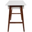 Flash Furniture Wooden Computer Desk in White and Walnut