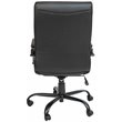 Flash Furniture Leather High Back Office Chair in Black