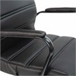 Flash Furniture Leather High Back Office Chair in Black