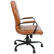 Flash Furniture Leather High Back Office Chair in Brown