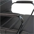 Flash Furniture Leather Mid-Back Office Swivel Chair in Black