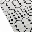 Flash Furniture 8' x 10' Polyester Area Rug in Ivory and Black