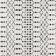 Flash Furniture 8' x 10' Polyester Area Rug in Ivory and Black