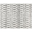 Flash Furniture 8' x 10' Polyester Area Rug in Ivory and Black