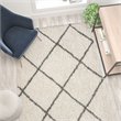 Flash Furniture 5' x 7' Polyester Area Rug in Ivory and Gray