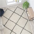 Flash Furniture 8' x 10' Polyester Area Rug in Ivory and Gray
