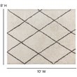 Flash Furniture 8' x 10' Polyester Area Rug in Ivory and Gray