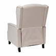 Flash Furniture Prescott Wing Back Fabric Pocket Spring Recliner in Cream