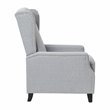 Flash Furniture Prescott Wing Back Fabric Pocket Spring Recliner in Gray