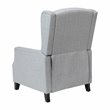Flash Furniture Prescott Wing Back Fabric Pocket Spring Recliner in Gray