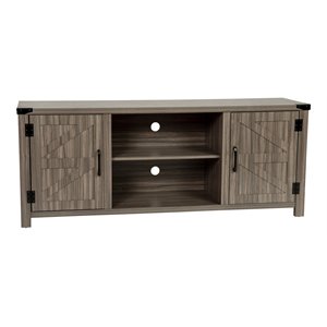 Flash Furniture Ayrith Engineered Wood TV Stand Fits up to 65&quot TV's in Oak