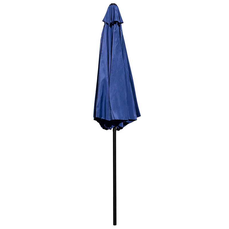Flash Furniture 9 FT Round Aluminum Umbrella with 1.5